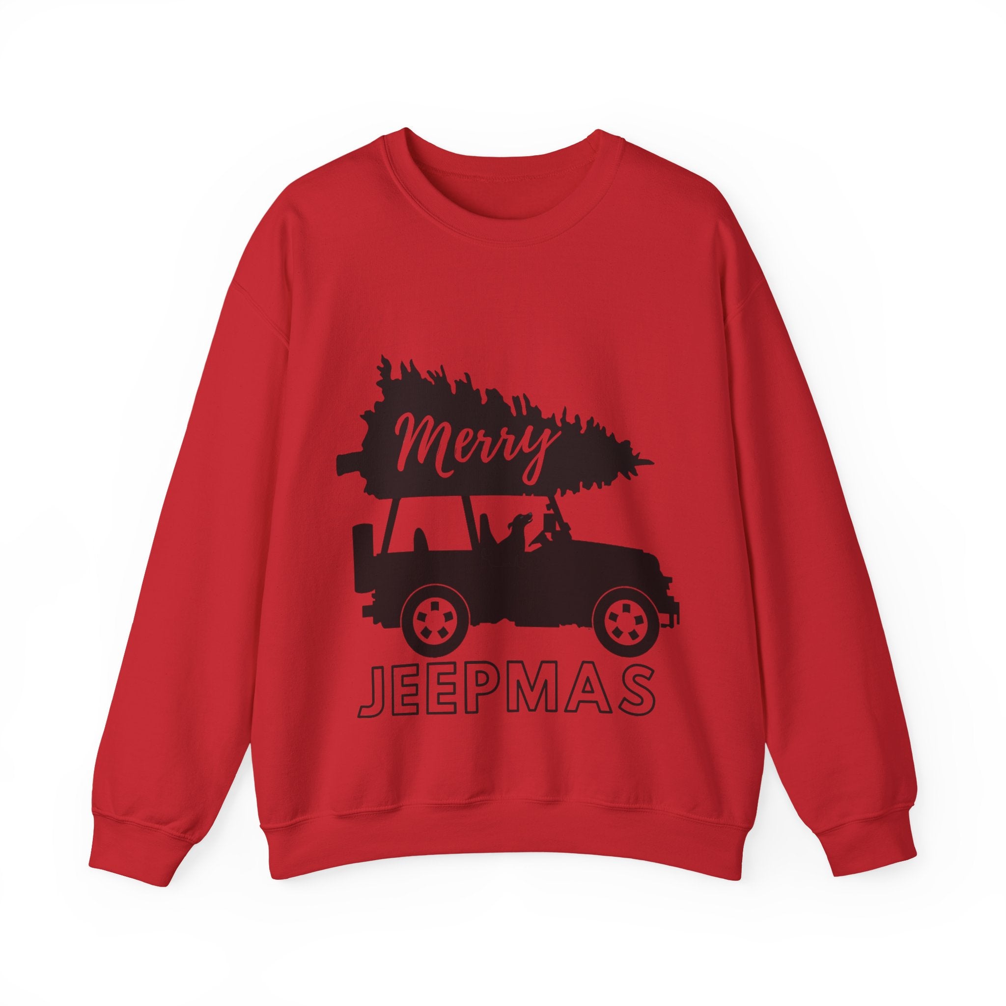 Merry Jeepmas Crewneck Sweatshirt - Black Print