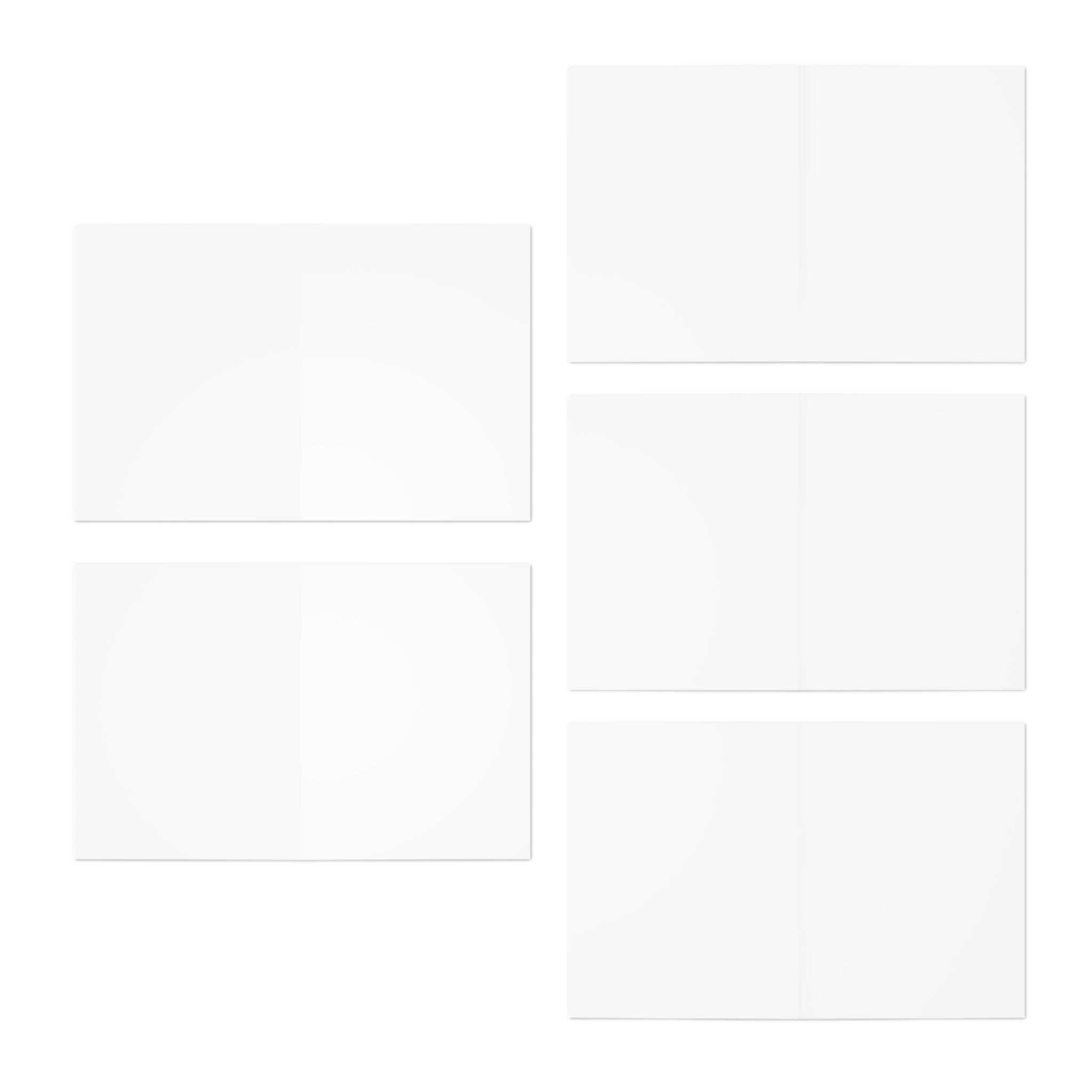 Venus Statue Giving the 2 Finger Salute Cards, Greeting Card Set (5-Pack) | Blue Background