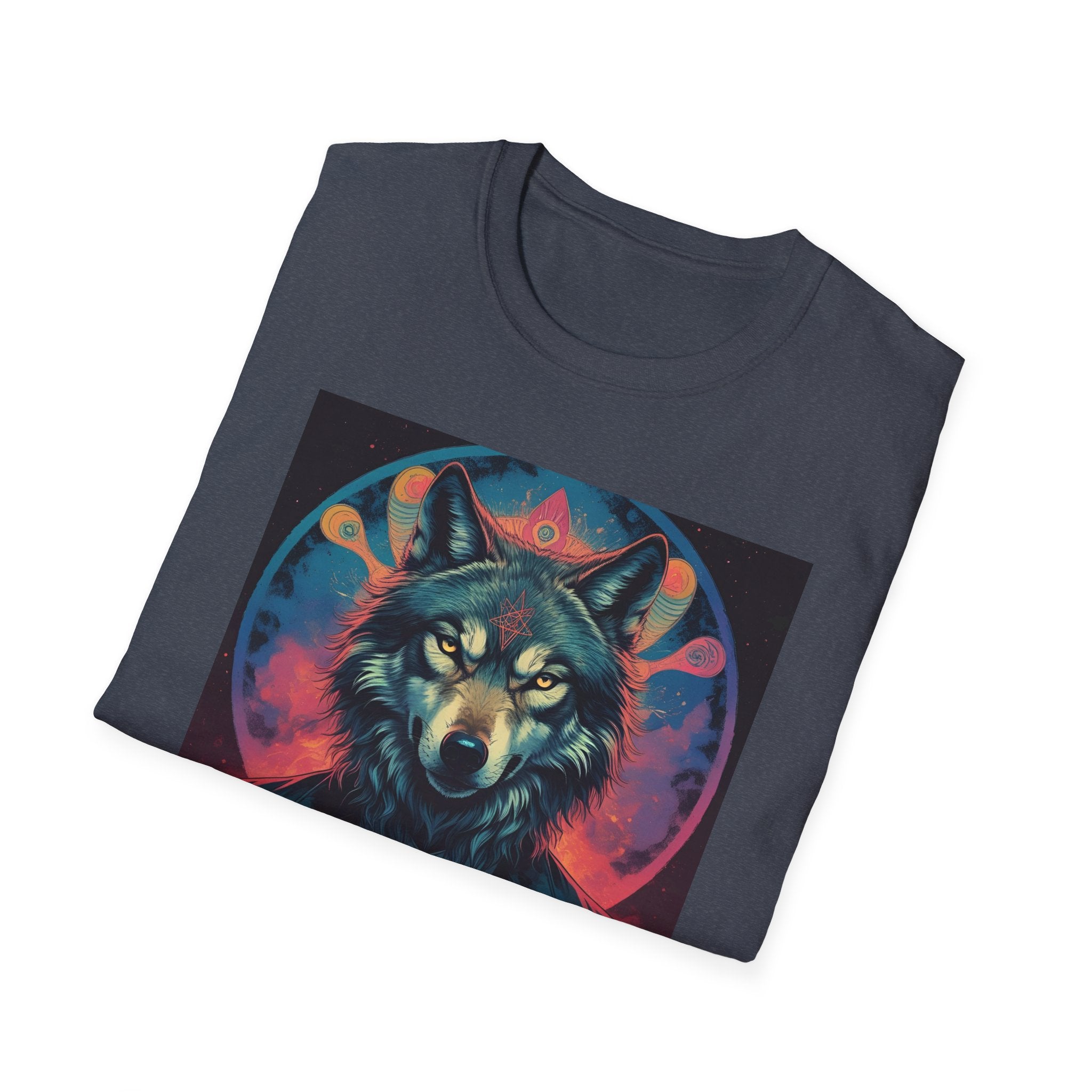 Space Wolf Unisex T-Shirt, Sci-Fi Psychedelic Wolf, I Am Your Captain, Cosmic Tee, Galaxy Shirt