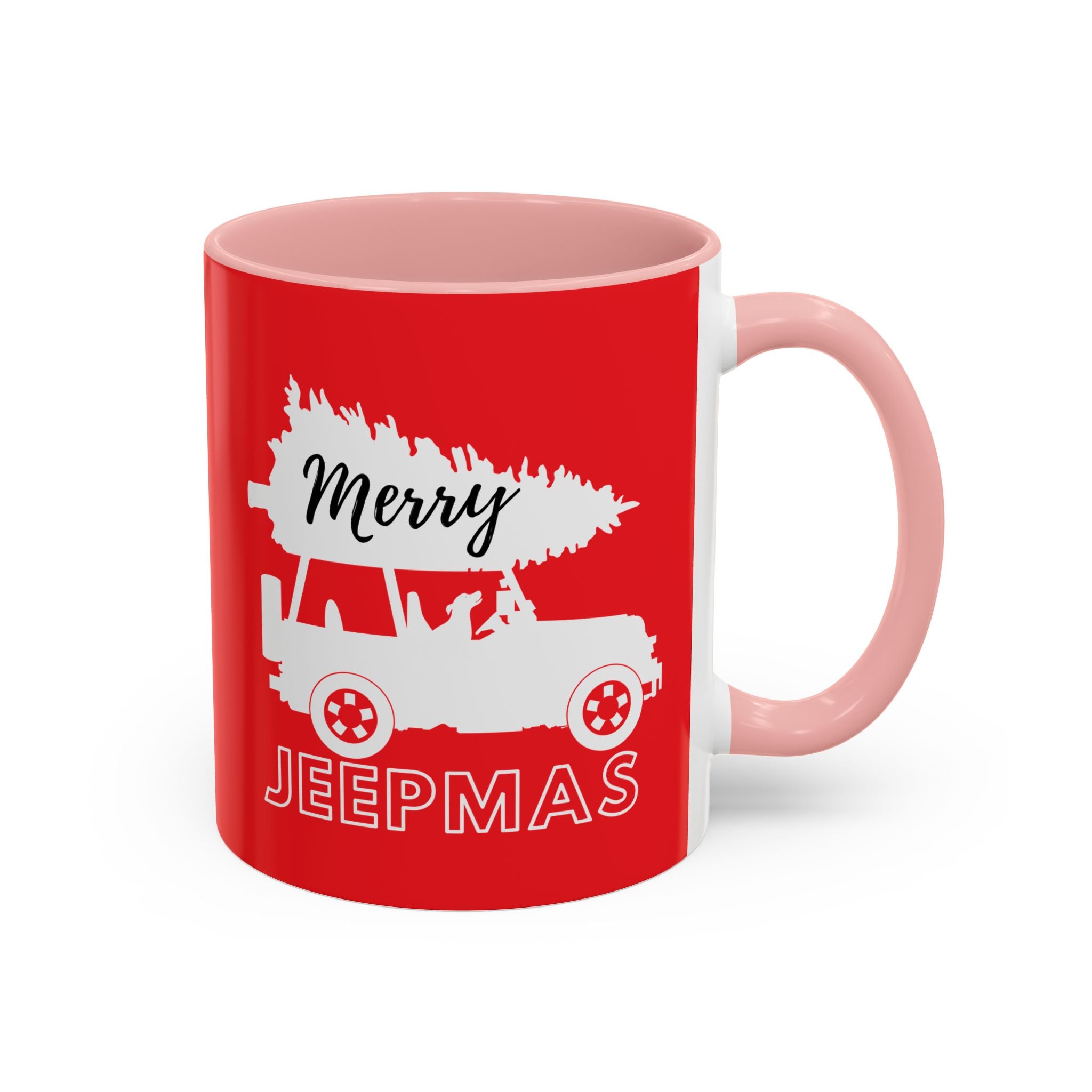 Merry Jeepmas Coffee Mug, 11oz white