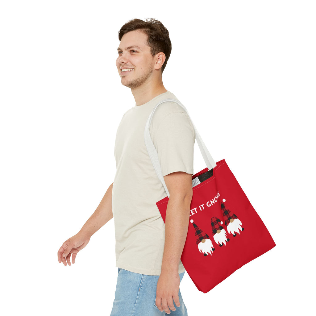 Let It Gnome Tote Bag - Quirky and Fun Carryall for Gnome Lovers