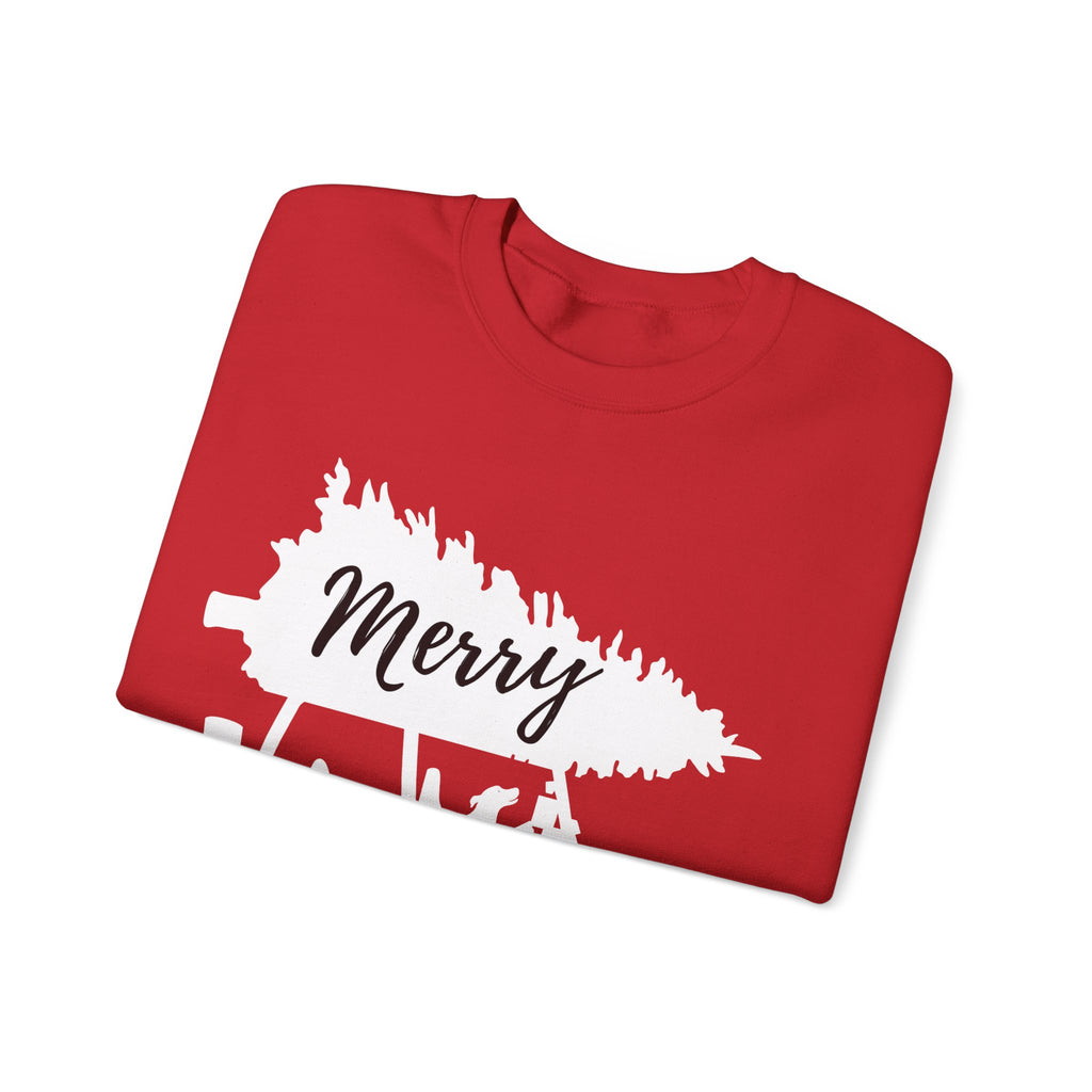 Merry Jeepmas Crewneck Sweatshirt - White Print