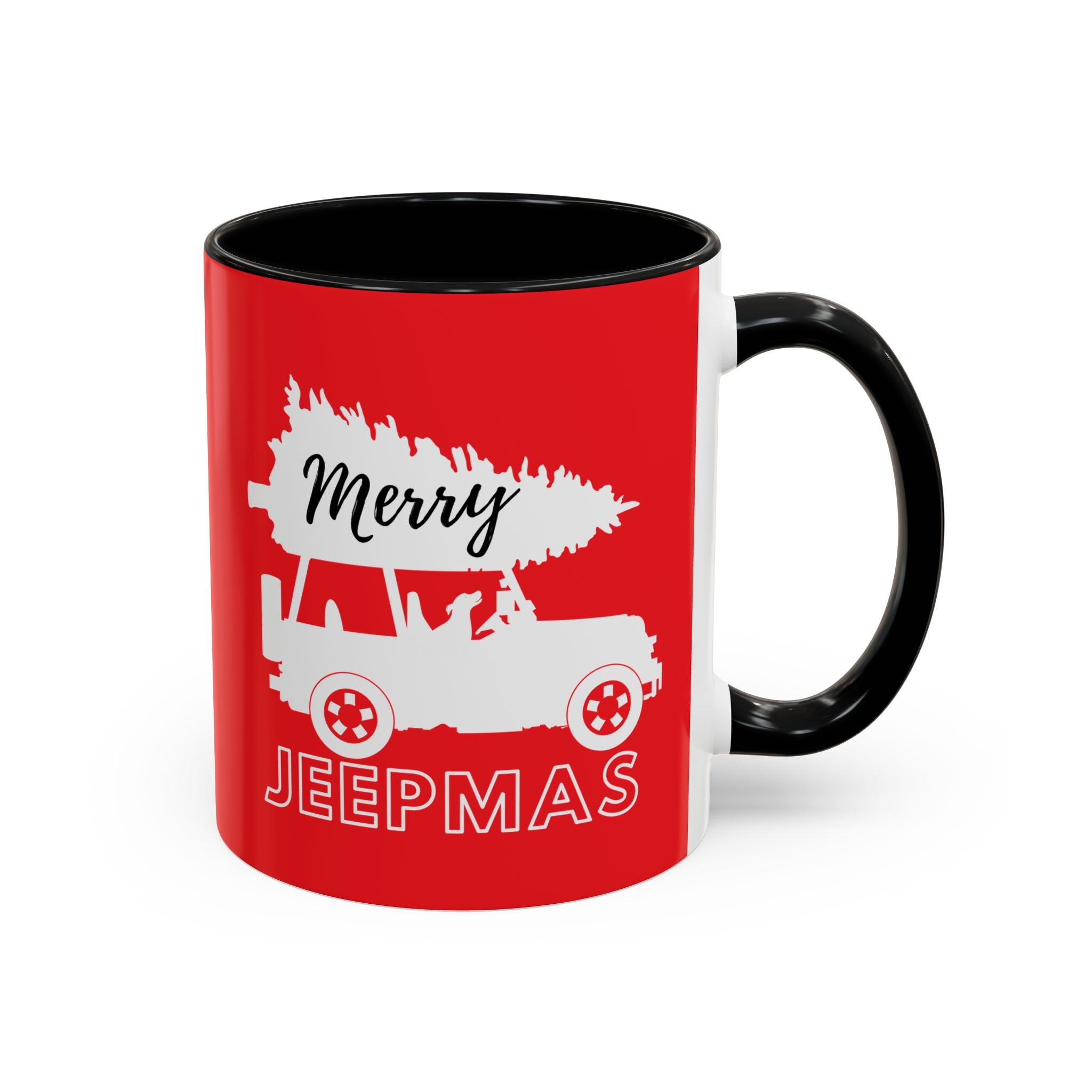Merry Jeepmas Coffee Mug, 11oz white