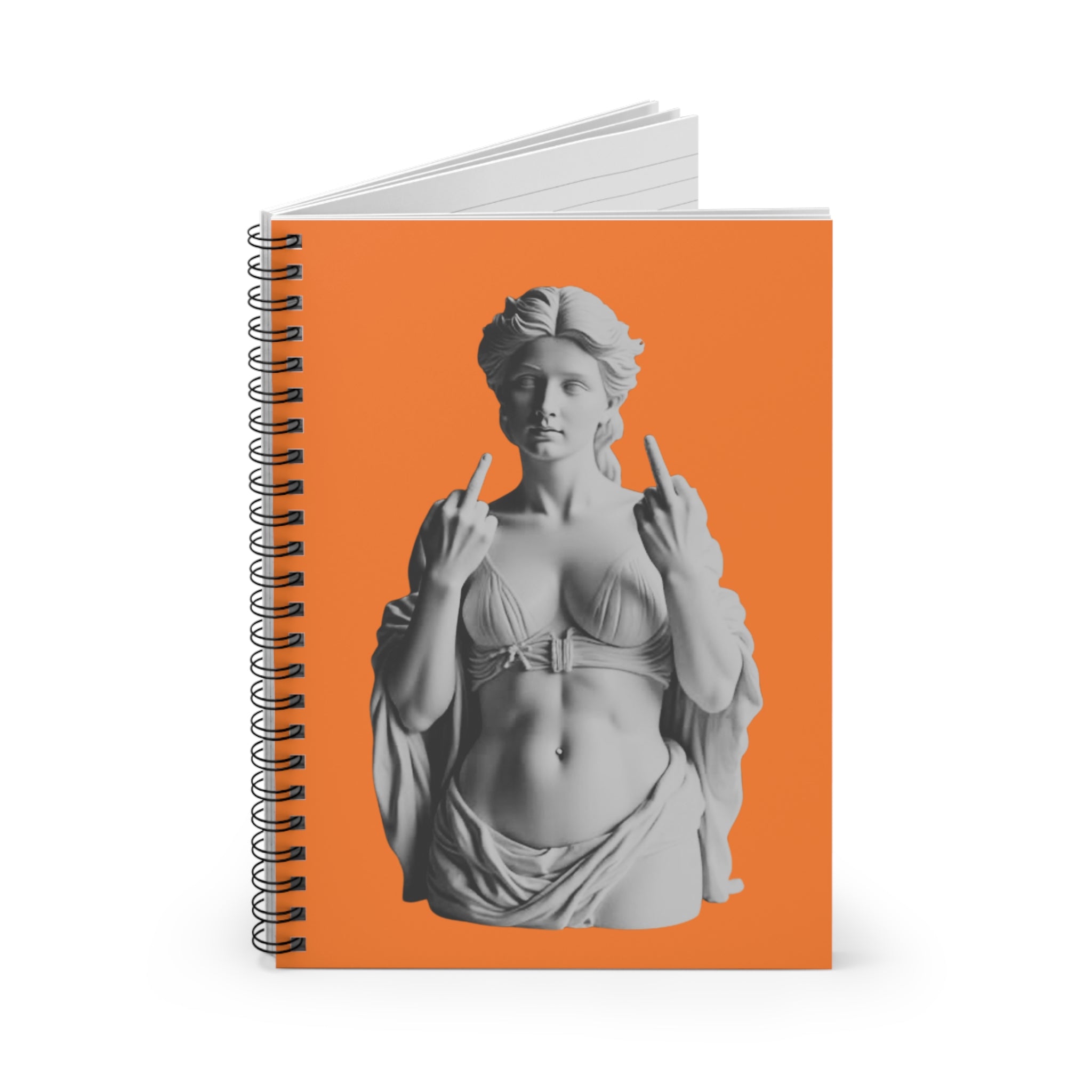 Venus 2 Fingered Salute Spiral Notebook | Ruled Journal
