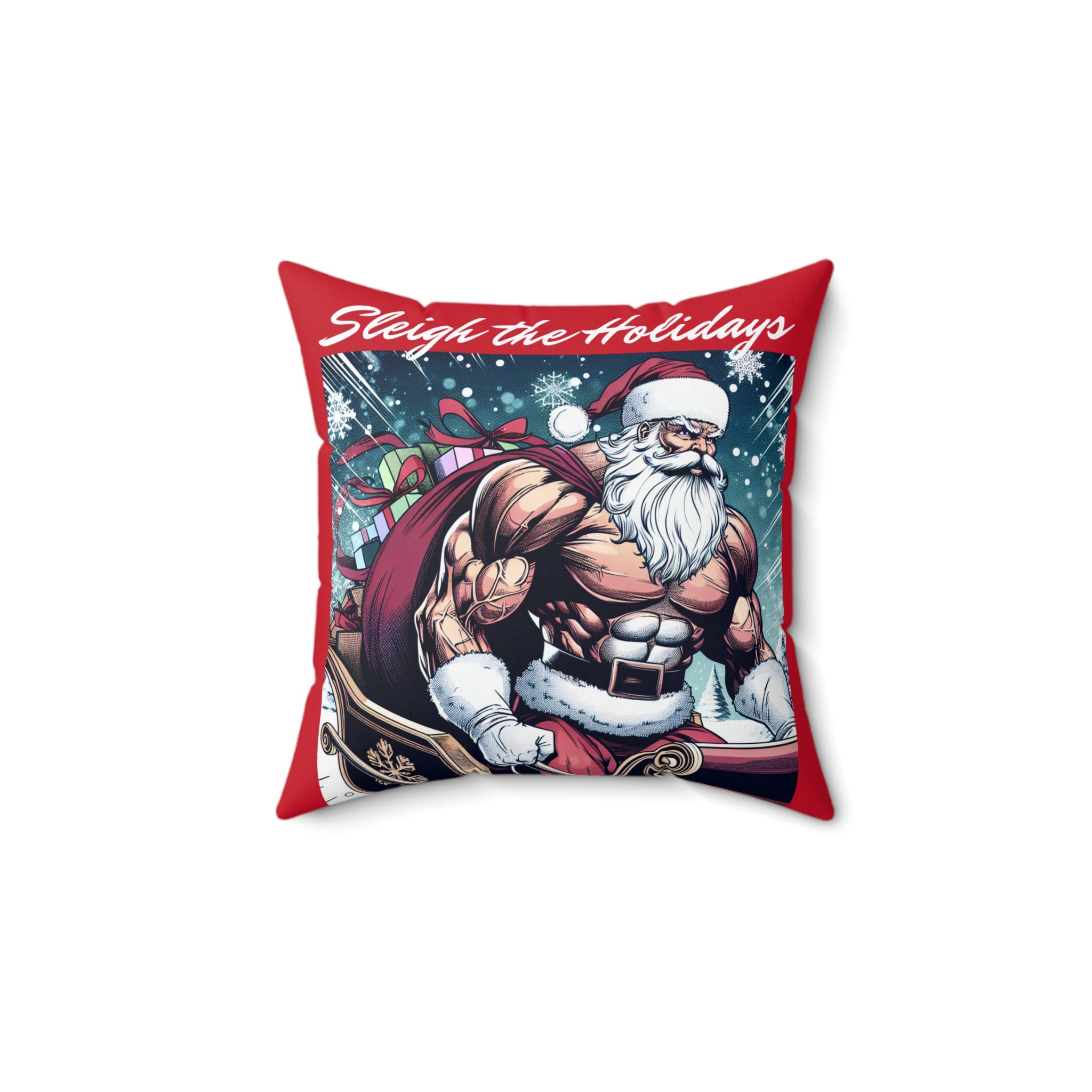 Santa Sleigh Pillow