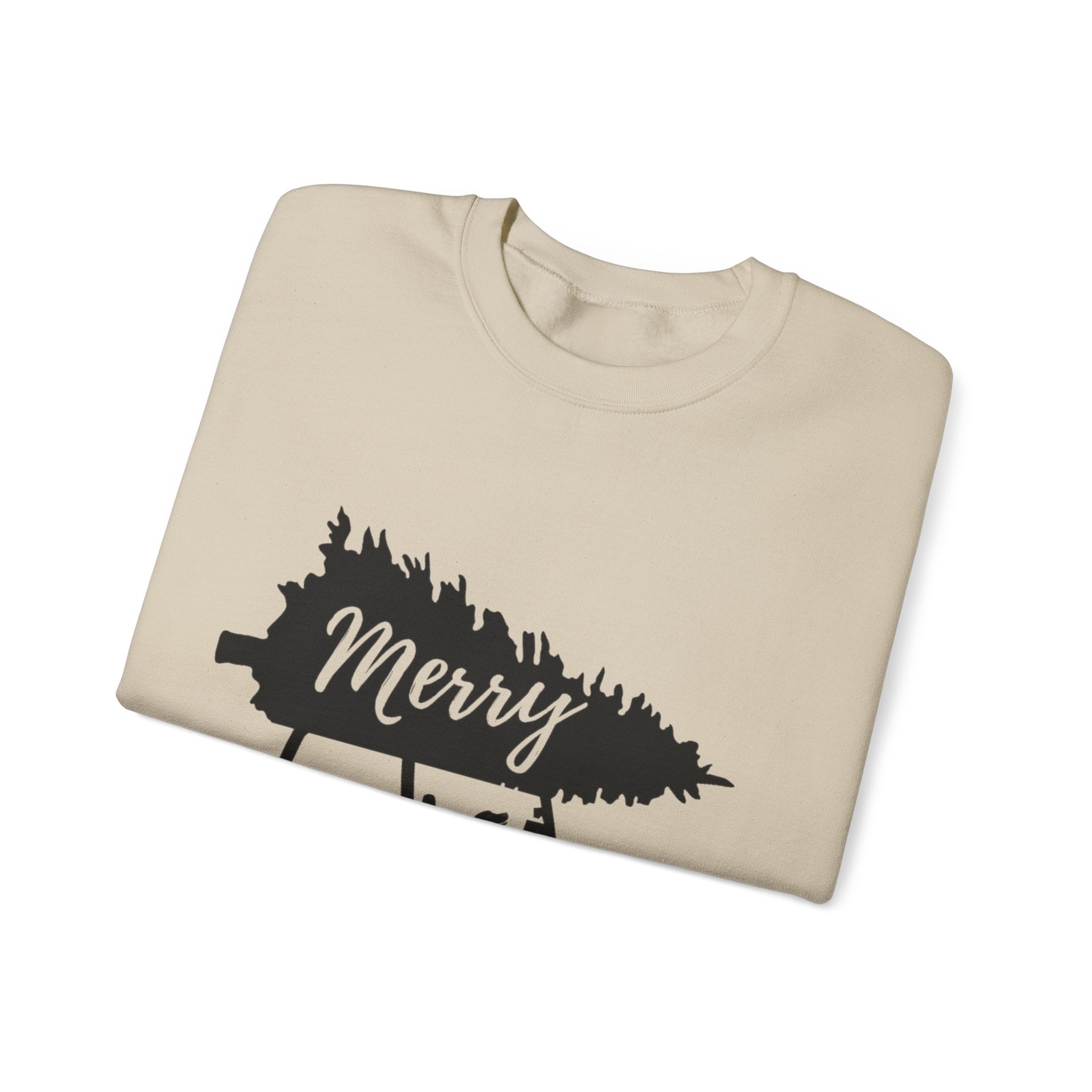 Merry Jeepmas Crewneck Sweatshirt - Black Print