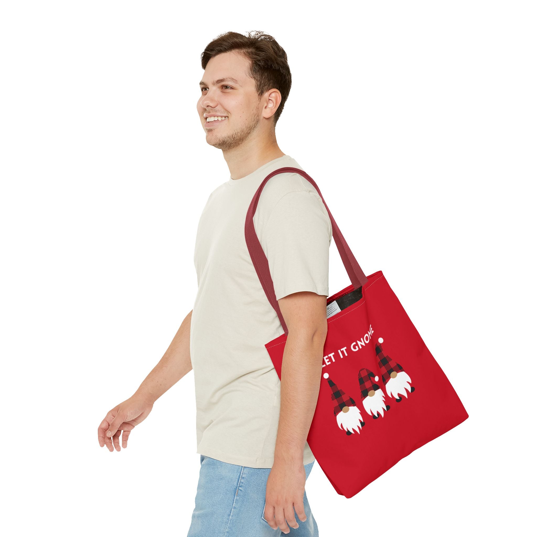 Let It Gnome Tote Bag - Quirky and Fun Carryall for Gnome Lovers