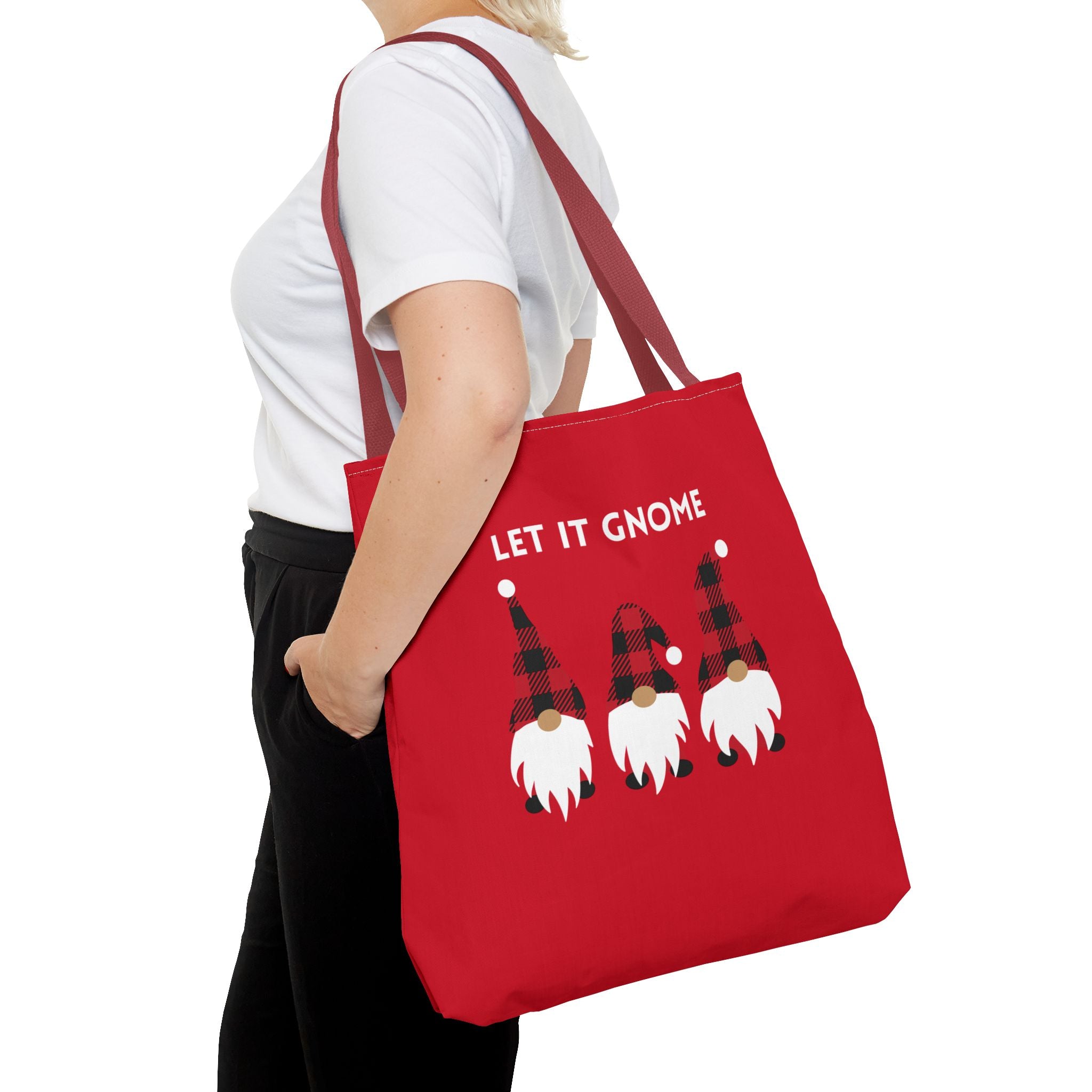 Let It Gnome Tote Bag - Quirky and Fun Carryall for Gnome Lovers