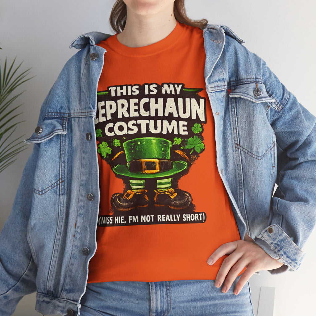 🍀 St. Patrick's Day Shirt "This Is My Leprechaun Costume" Funny Graphic Tee | 100% Cotton