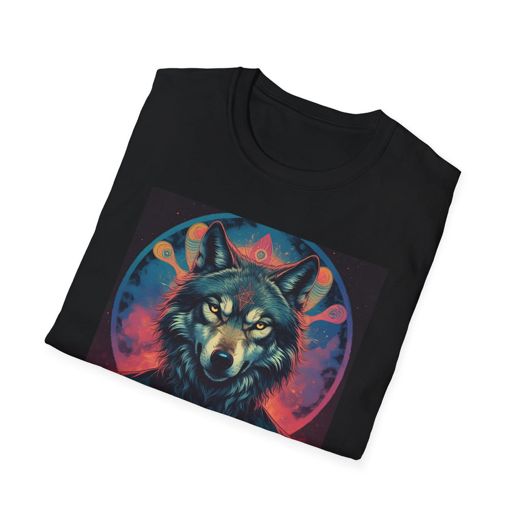 Space Wolf Unisex T-Shirt, Sci-Fi Psychedelic Wolf, I Am Your Captain, Cosmic Tee, Galaxy Shirt