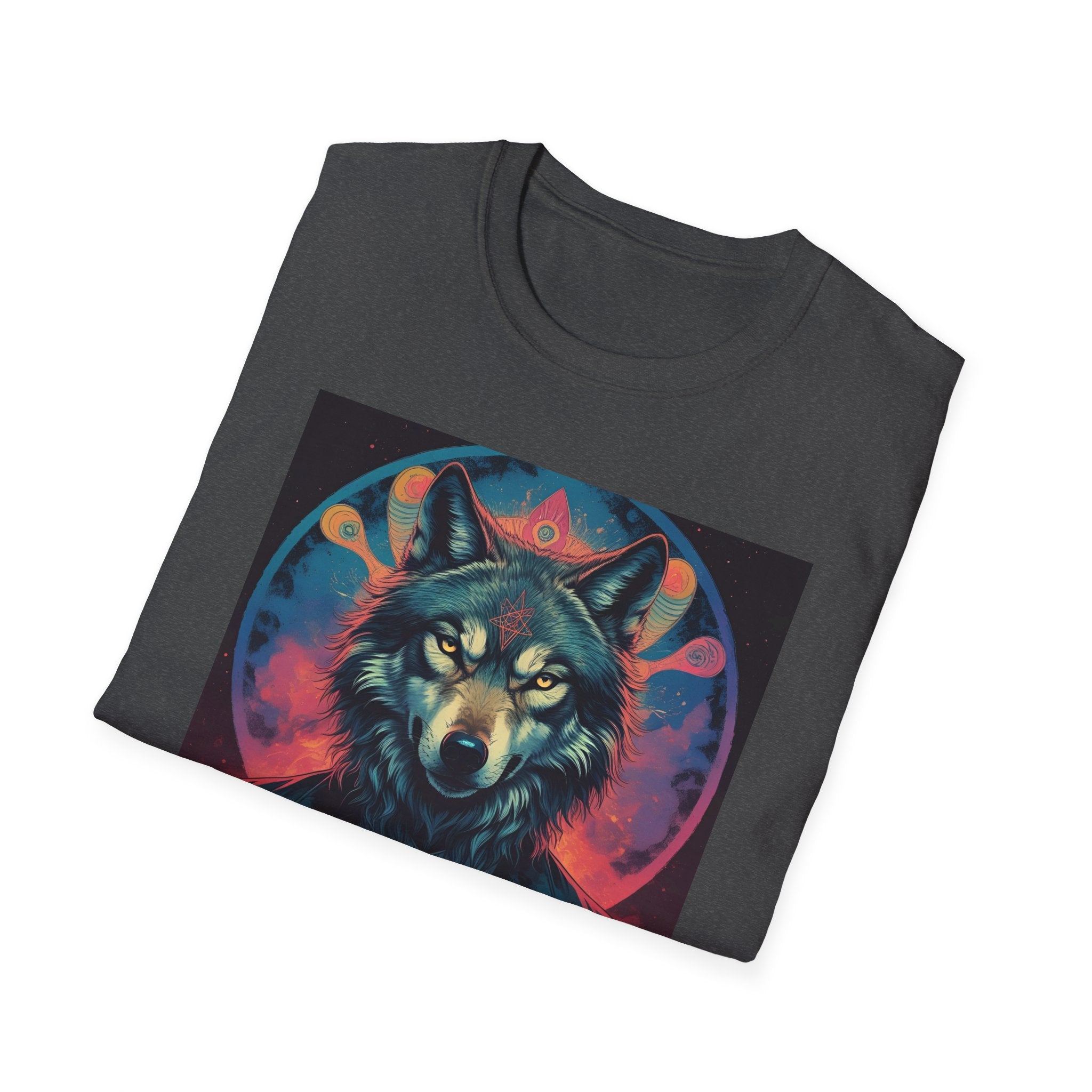 Space Wolf Unisex T-Shirt, Sci-Fi Psychedelic Wolf, I Am Your Captain, Cosmic Tee, Galaxy Shirt