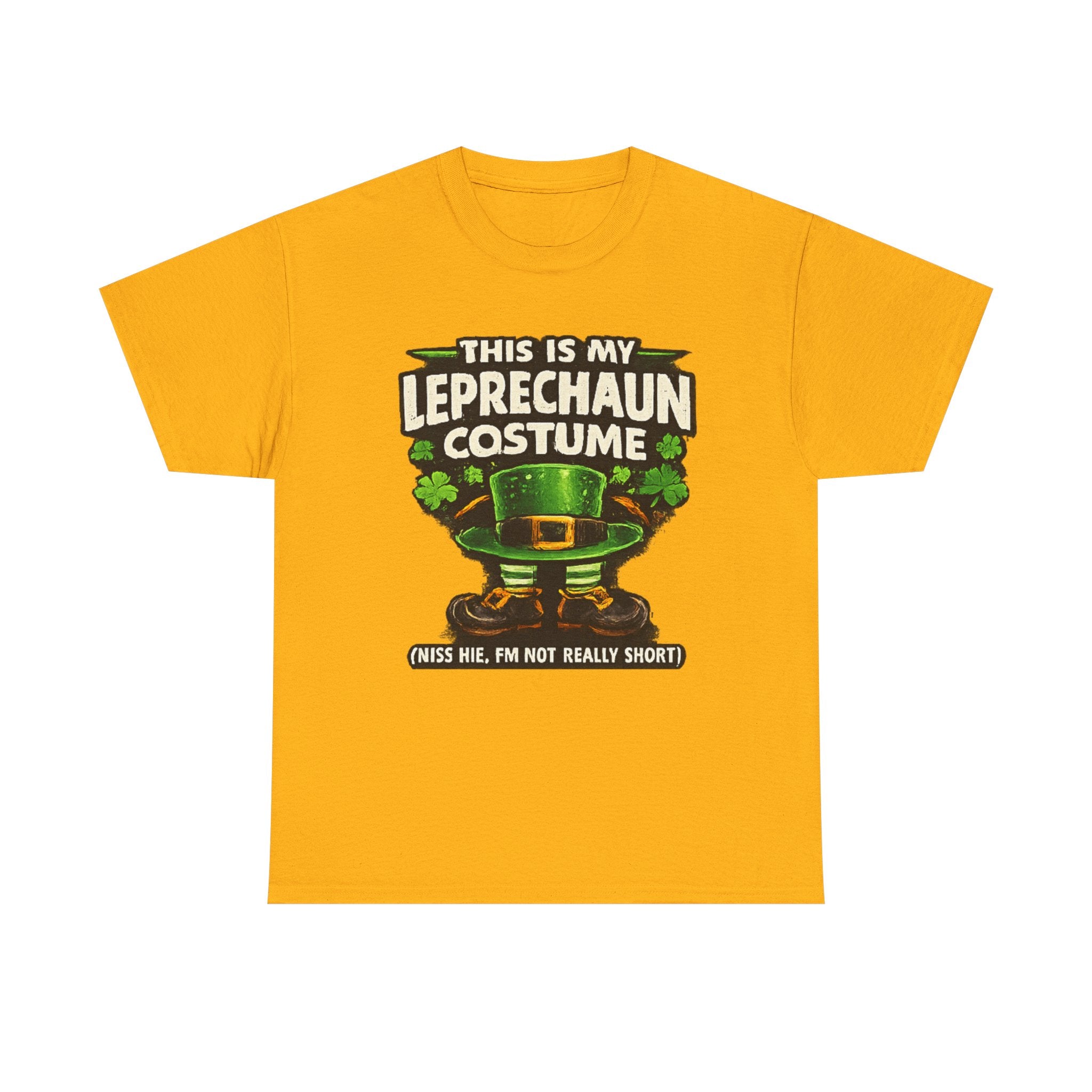 🍀 St. Patrick's Day Shirt "This Is My Leprechaun Costume" Funny Graphic Tee | 100% Cotton