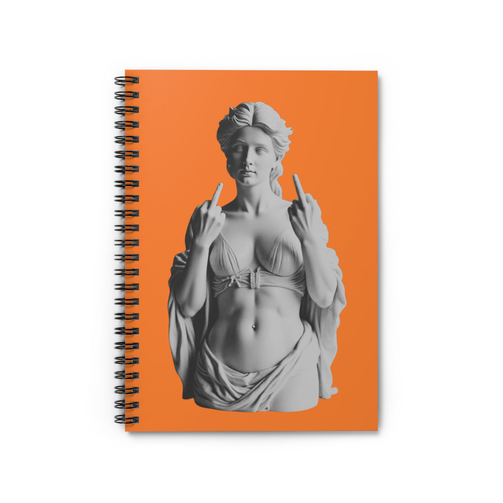 Venus 2 Fingered Salute Spiral Notebook | Ruled Journal