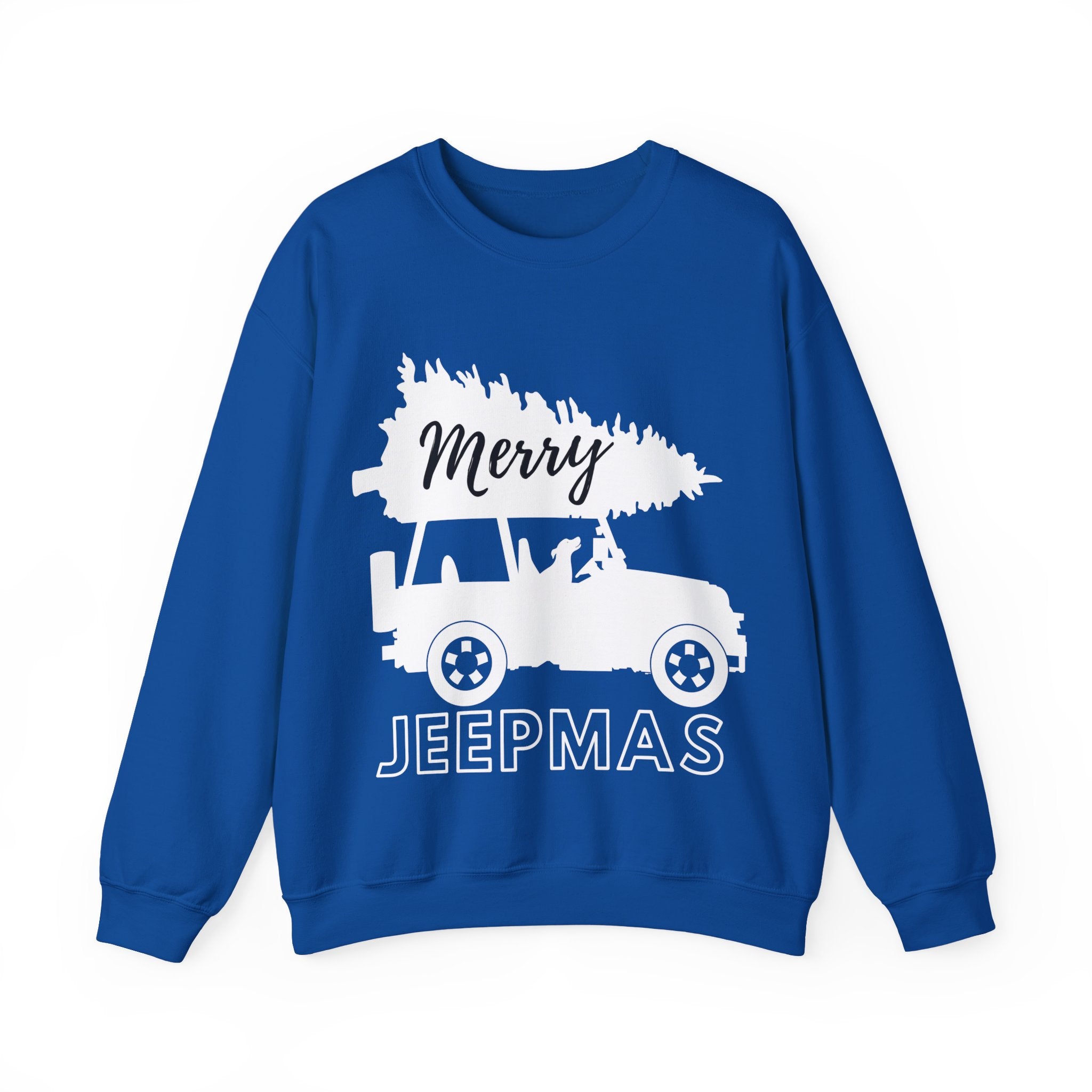 Merry Jeepmas Crewneck Sweatshirt - White Print