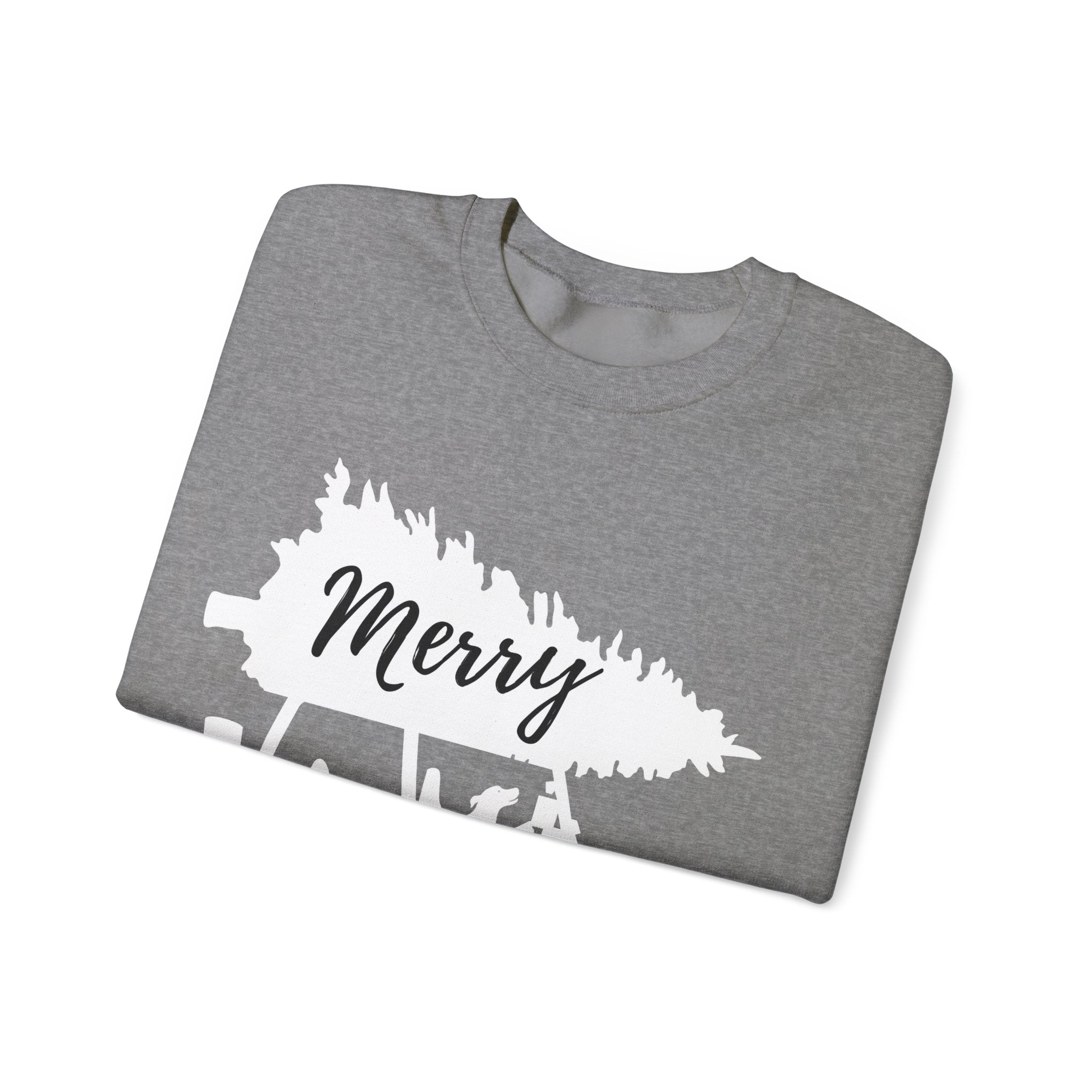 Merry Jeepmas Crewneck Sweatshirt - White Print