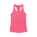 Sun and Waves Racerback Tank - Women's Ideal Summer Top for Chill Vibes and Outdoor Activities, Beachwear, Athletic Shirt