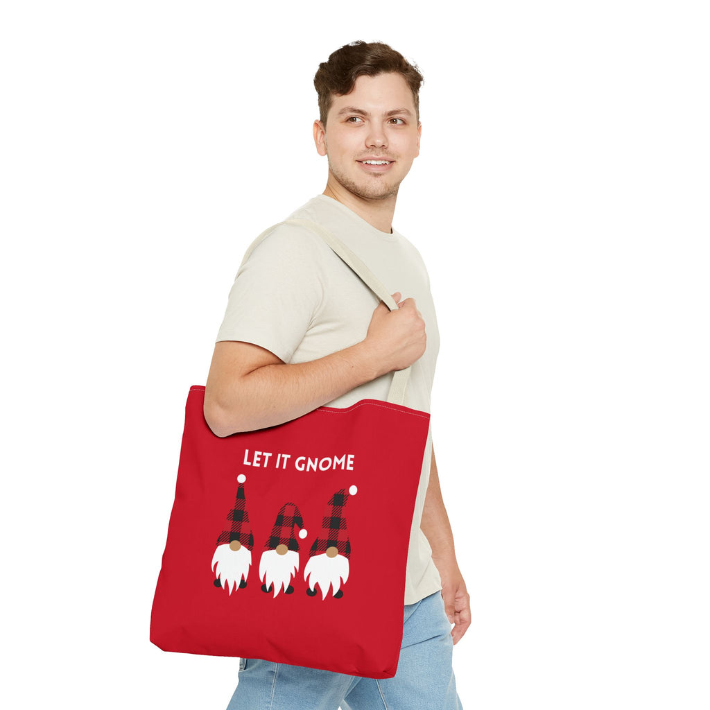 Let It Gnome Tote Bag - Quirky and Fun Carryall for Gnome Lovers