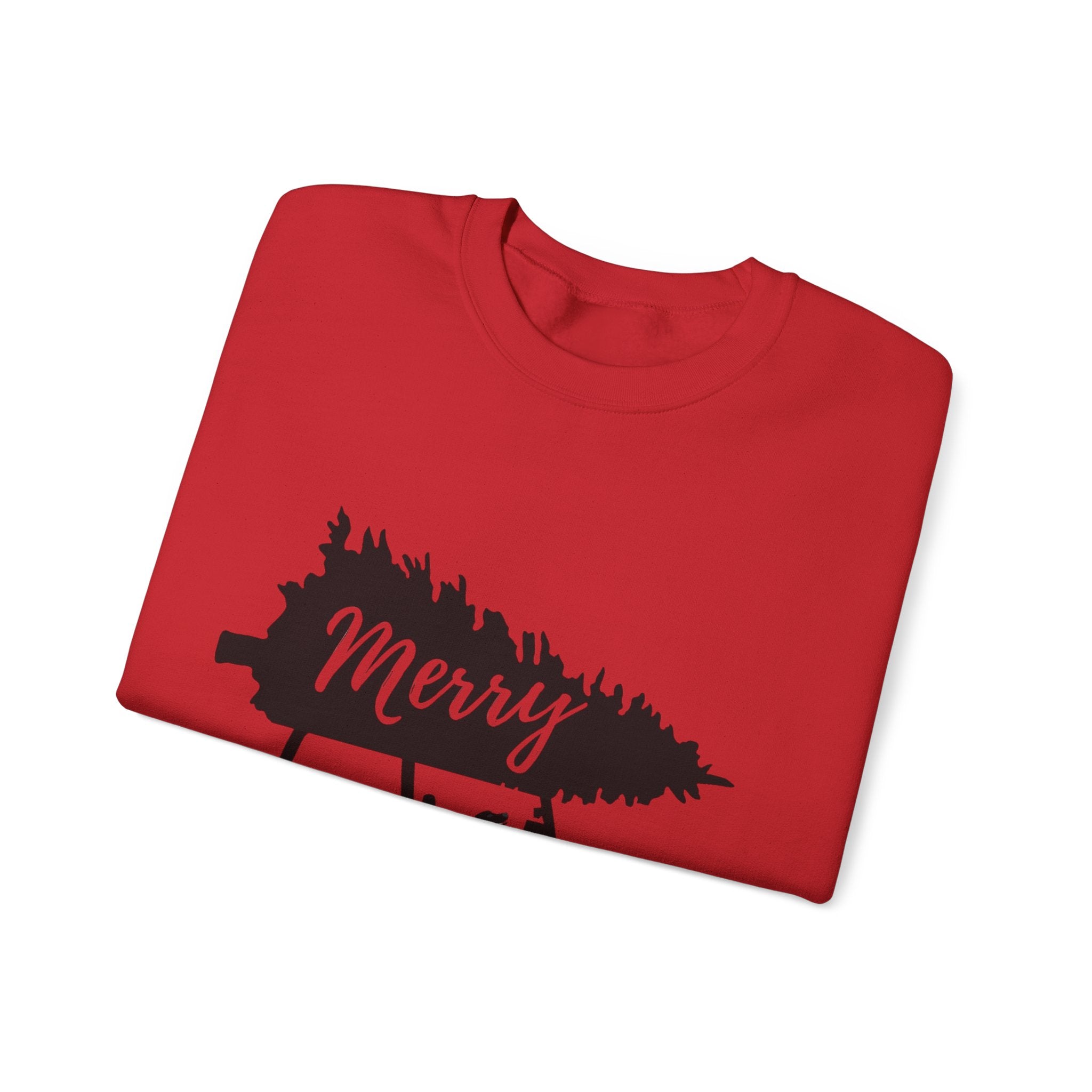Merry Jeepmas Crewneck Sweatshirt - Black Print