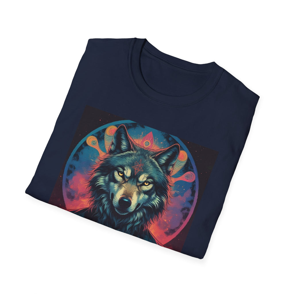 Space Wolf Unisex T-Shirt, Sci-Fi Psychedelic Wolf, I Am Your Captain, Cosmic Tee, Galaxy Shirt