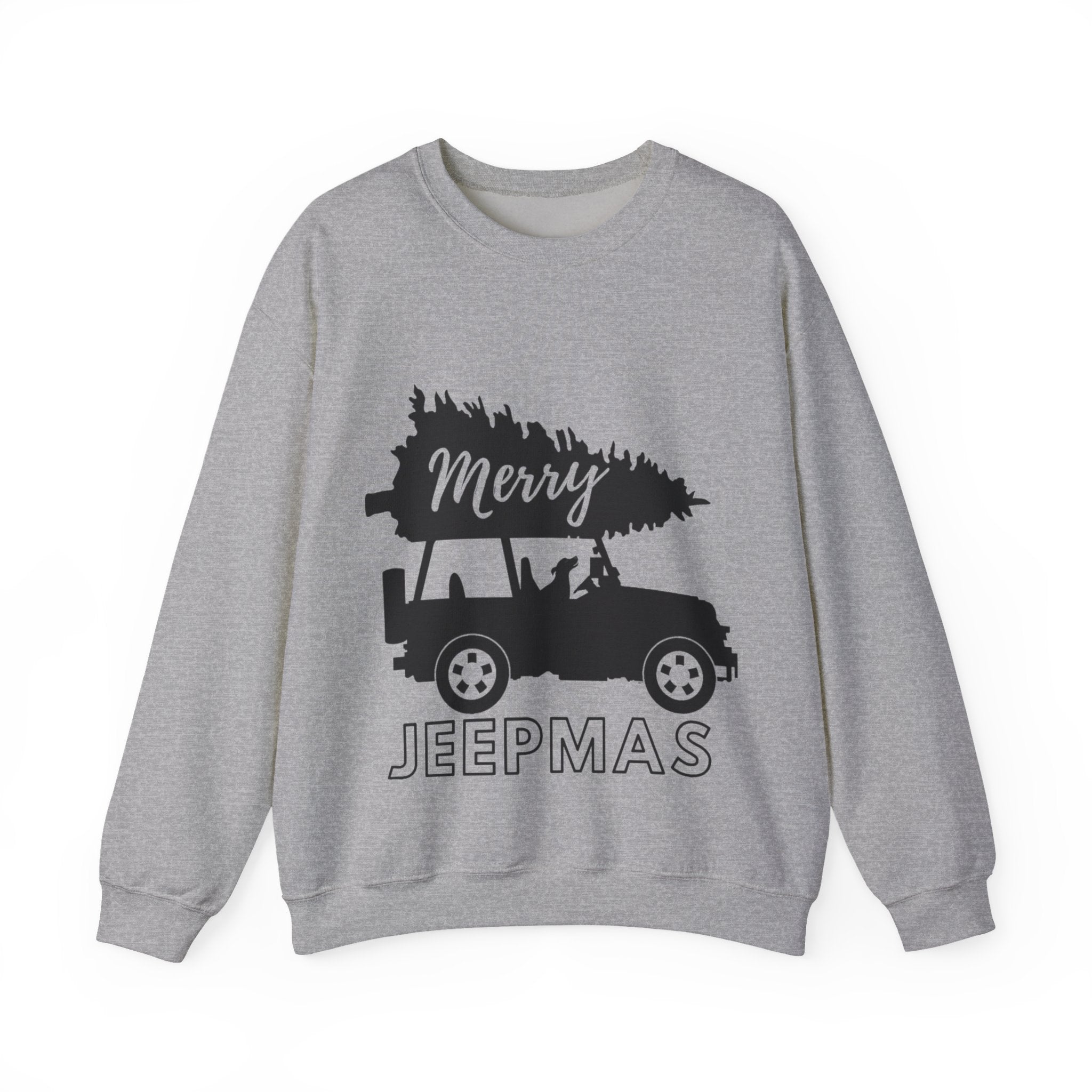 Merry Jeepmas Crewneck Sweatshirt - Black Print