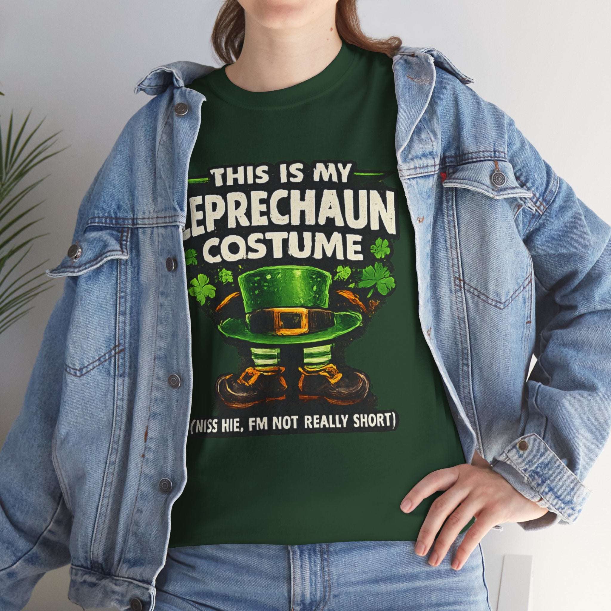 🍀 St. Patrick's Day Shirt "This Is My Leprechaun Costume" Funny Graphic Tee | 100% Cotton