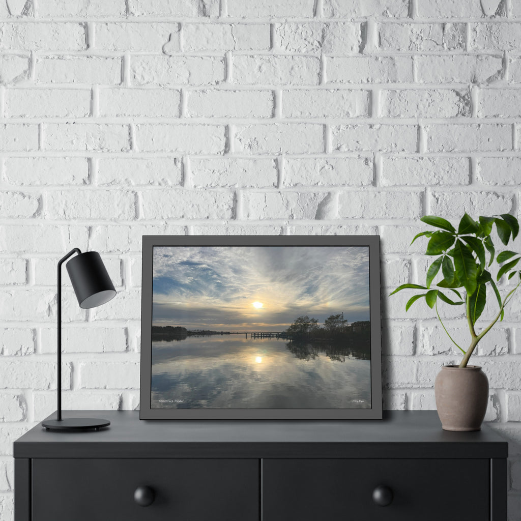 Serene Coastal Framed Photography, Perfect Gift for Nature Lovers and Coastal Landscapes, untouched photography by M Bryan