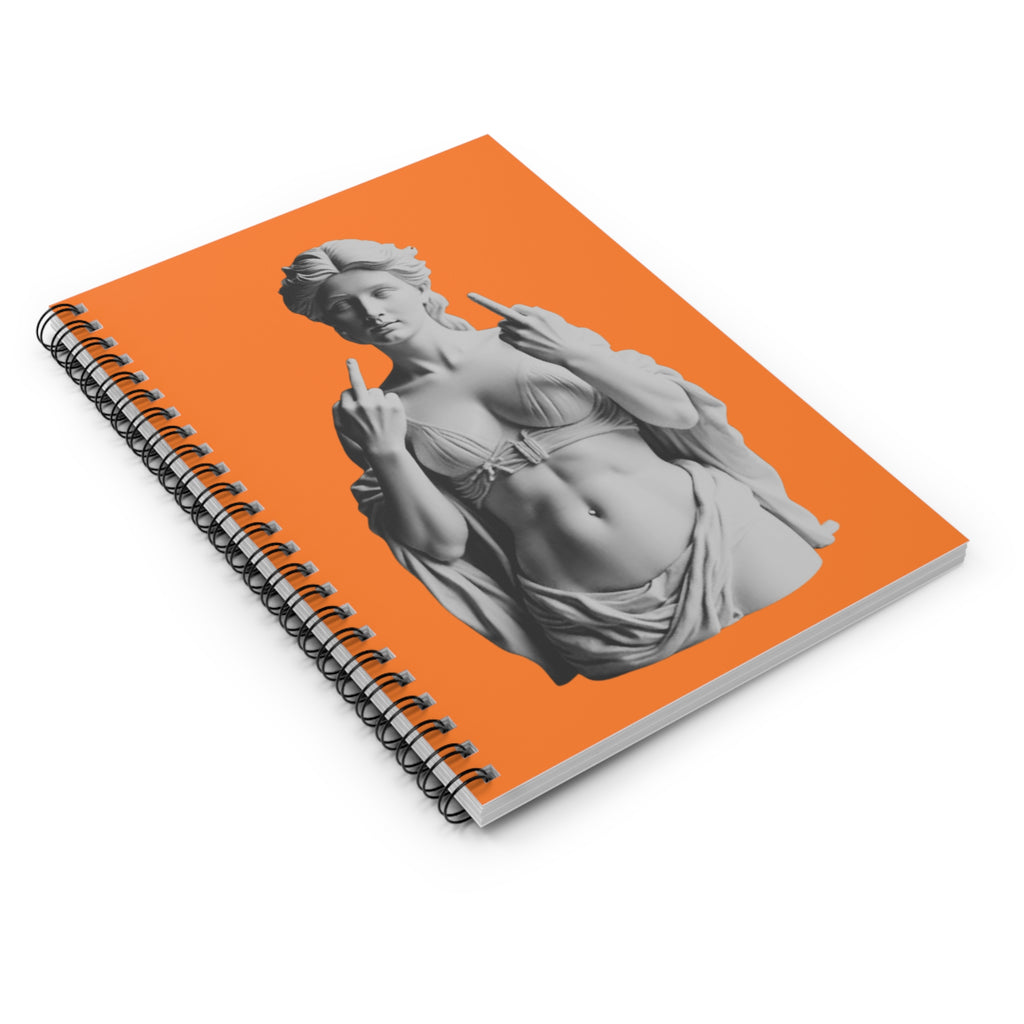 Venus 2 Fingered Salute Spiral Notebook | Ruled Journal