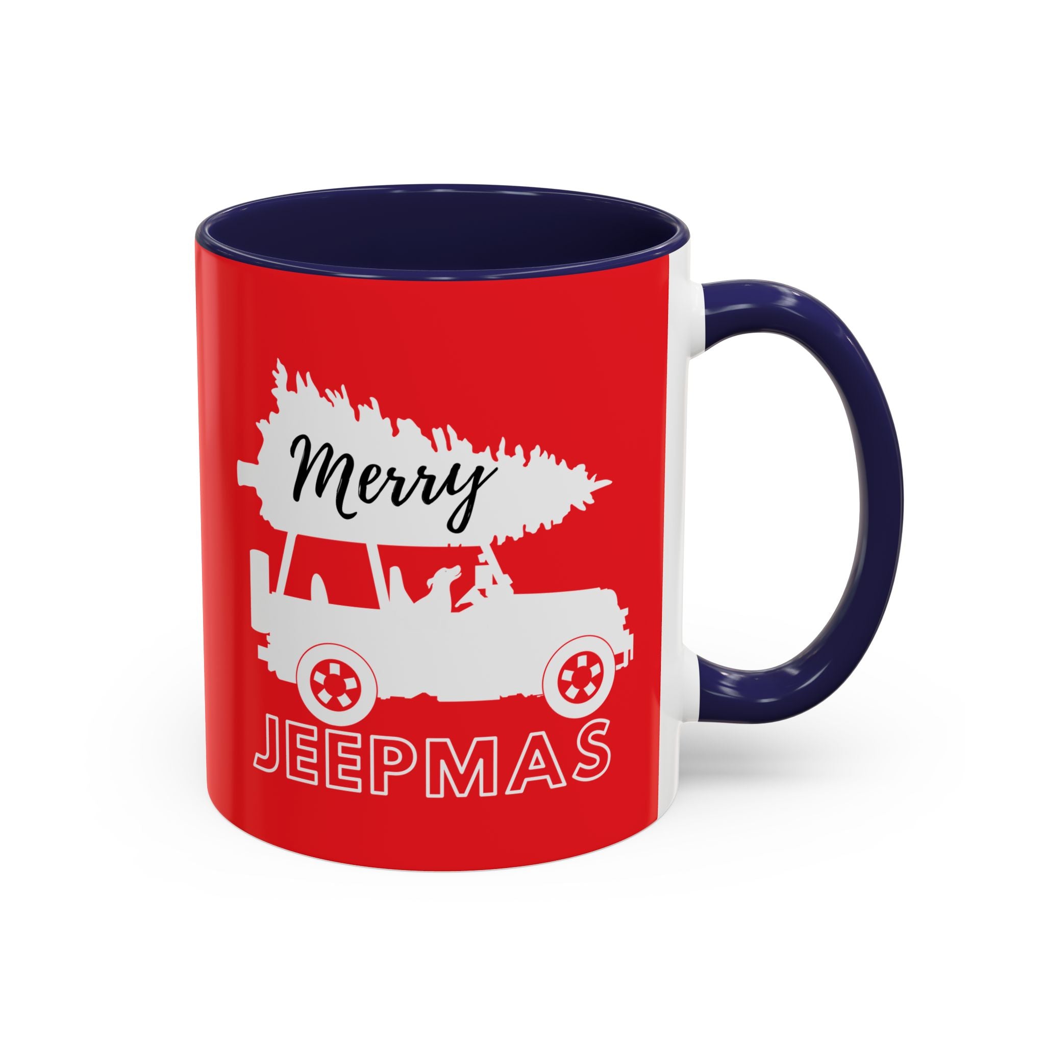 Merry Jeepmas Coffee Mug, 11oz white