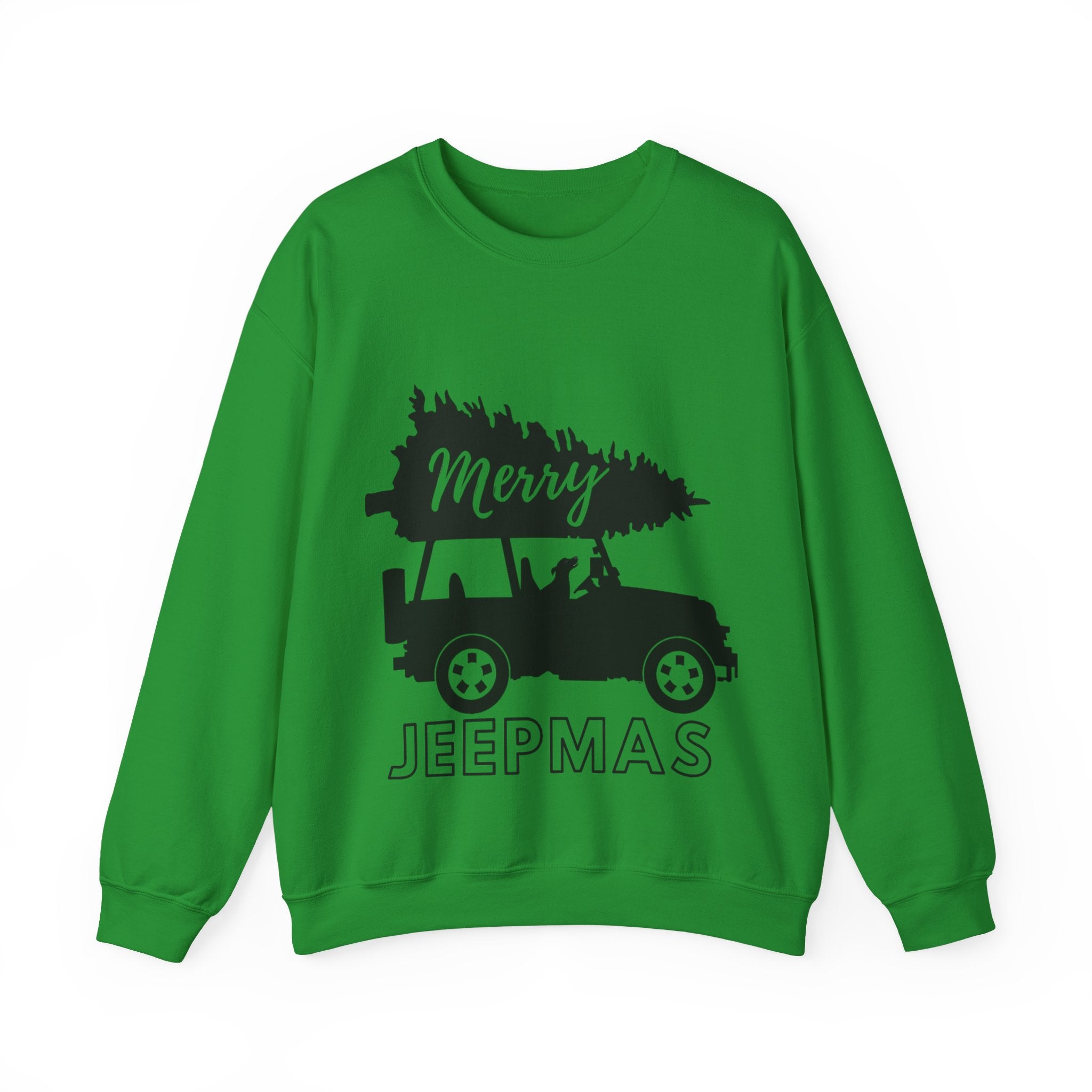 Merry Jeepmas Crewneck Sweatshirt - Black Print