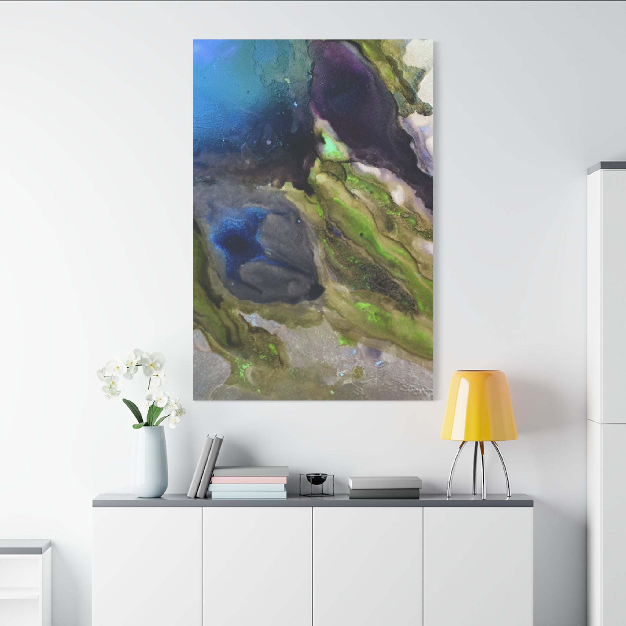 Canvas Print - Abstract Artistic Peacock Feathers Design