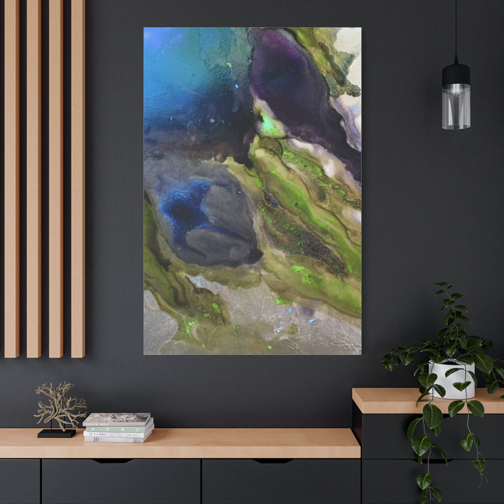 Canvas Print - Abstract Artistic Peacock Feathers Design