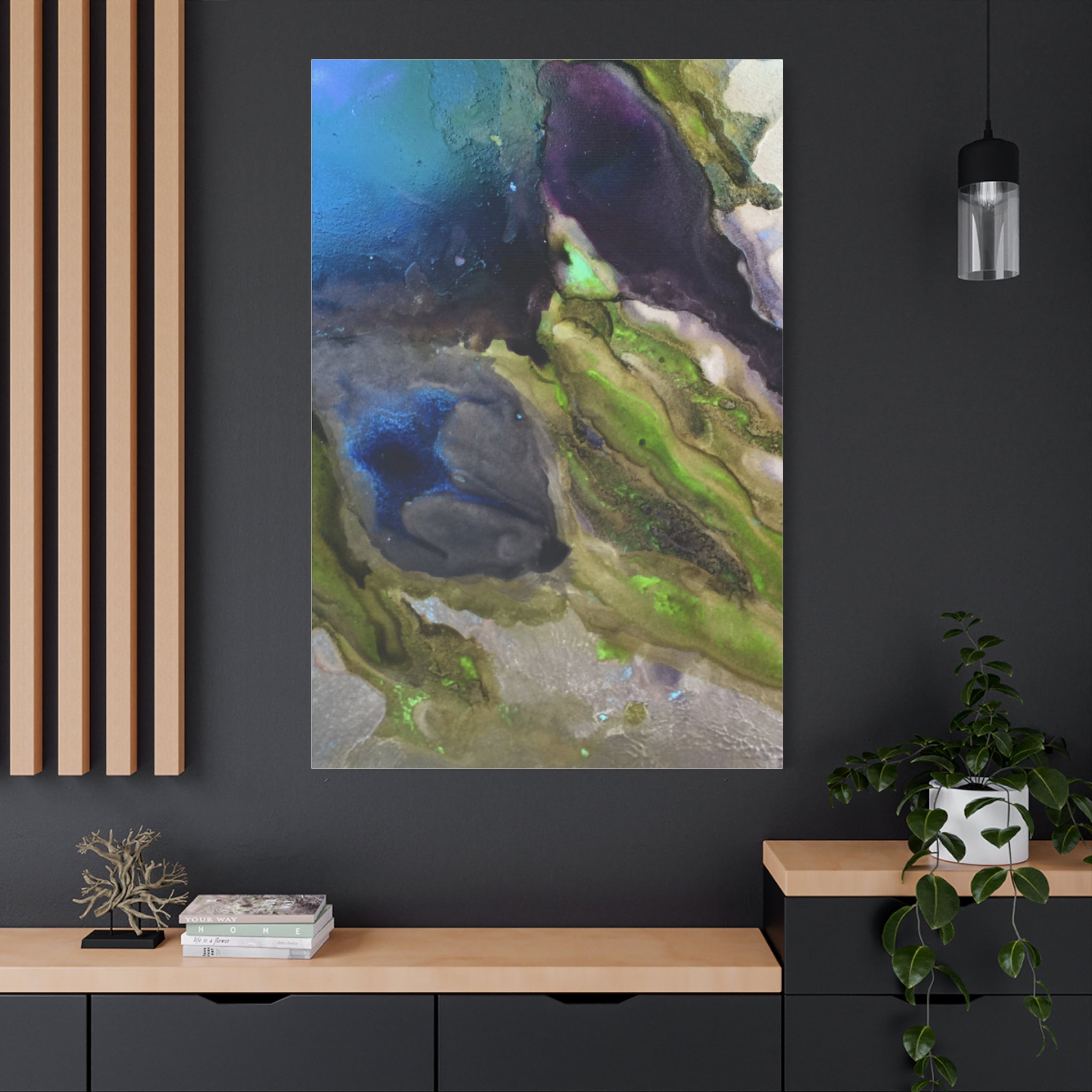 Canvas Print - Abstract Artistic Peacock Feathers Design