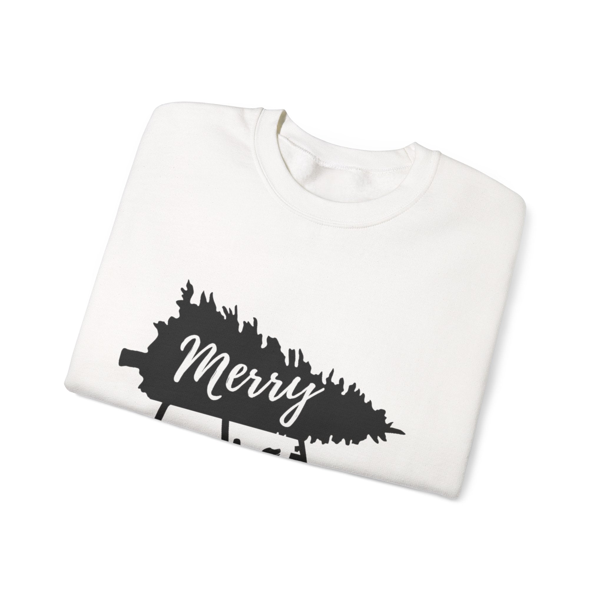 Merry Jeepmas Crewneck Sweatshirt - Black Print