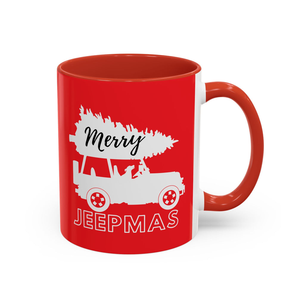 Merry Jeepmas Coffee Mug, 11oz white