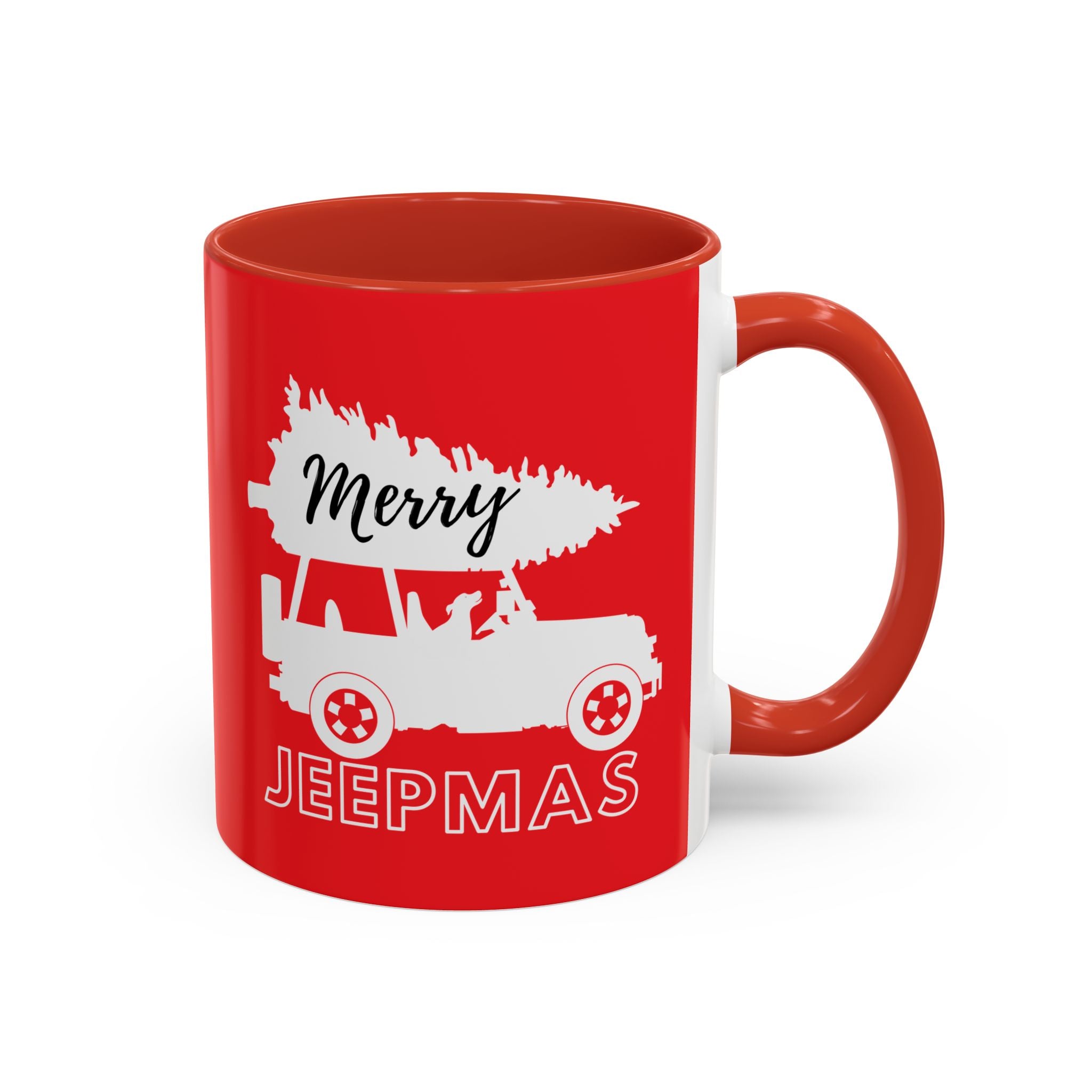 Merry Jeepmas Coffee Mug, 11oz white