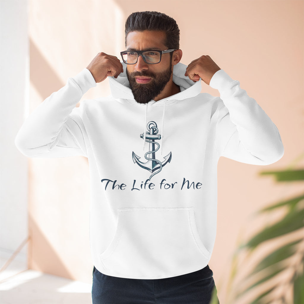 Anchor Graphic Hoodie — "The Life for Me" Nautical Pullover