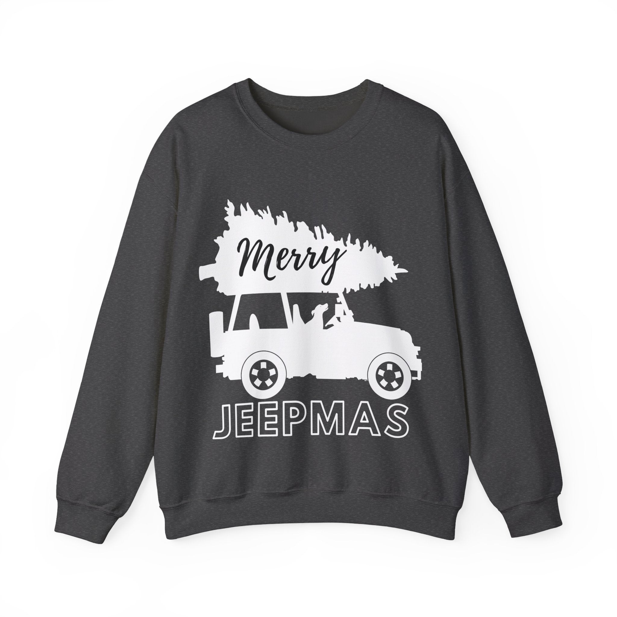 Merry Jeepmas Crewneck Sweatshirt - White Print