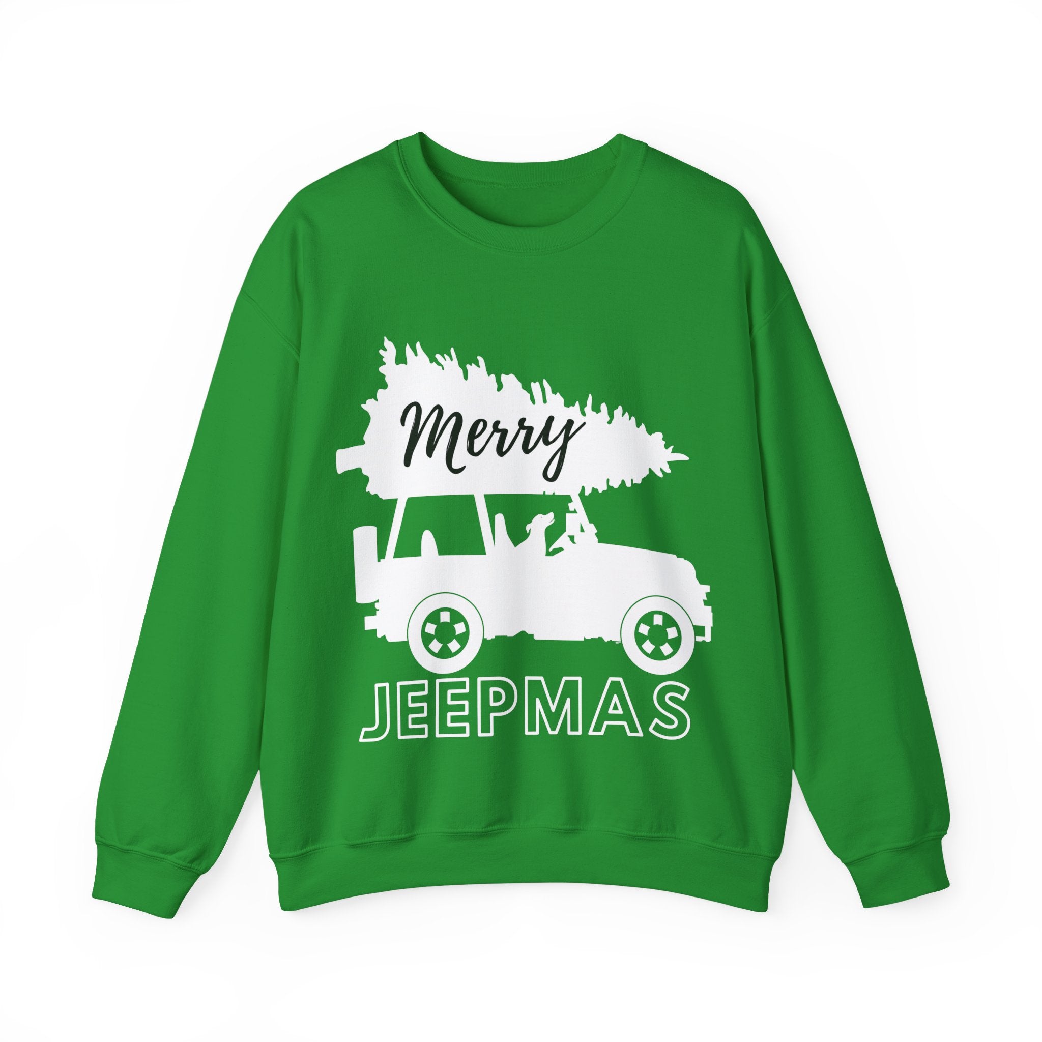 Merry Jeepmas Crewneck Sweatshirt - White Print